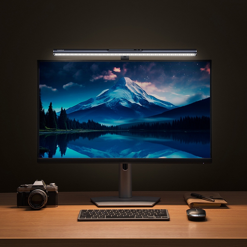 Đèn treo màn hình Baseus i-wok 3 Series Asymmetric Light Source Magnetic Screen Hanging Light (Ra > 95, i wok 3 Series)