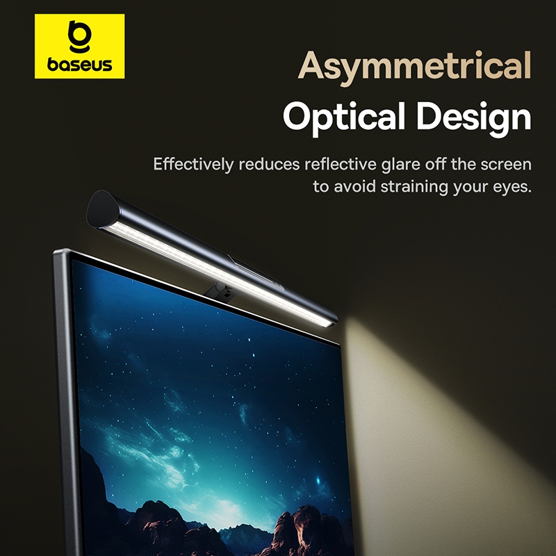 Đèn treo màn hình Baseus i-wok 3 Series Asymmetric Light Source Magnetic Screen Hanging Light (Ra > 95, i wok 3 Series)