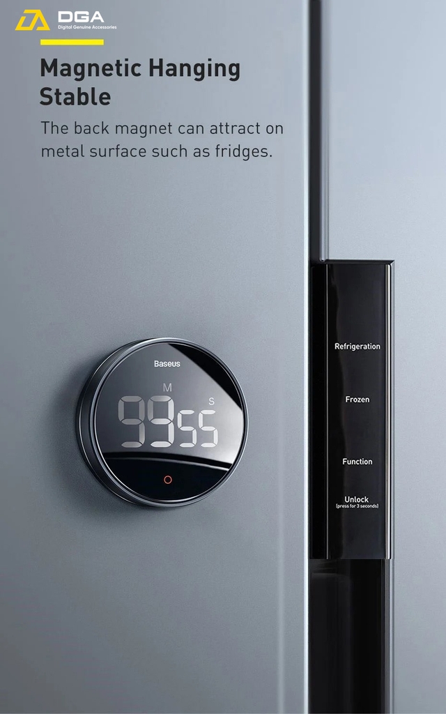 Đồng hộ hẹn giờ đếm ngược Baseus Heyo Rotation LED Countdown Timer Pro