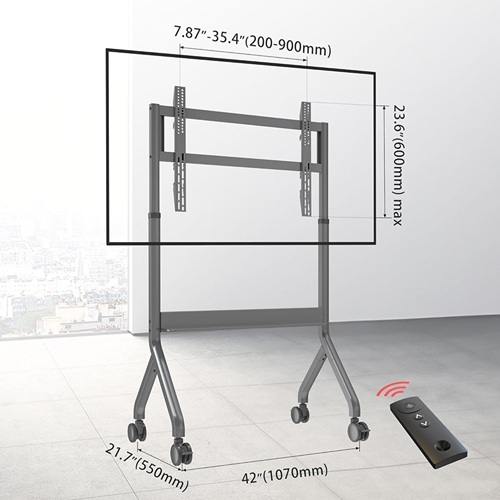 Giá treo tivi di động NB P150 75- 90 inch – Nâng hạ điện, có remote