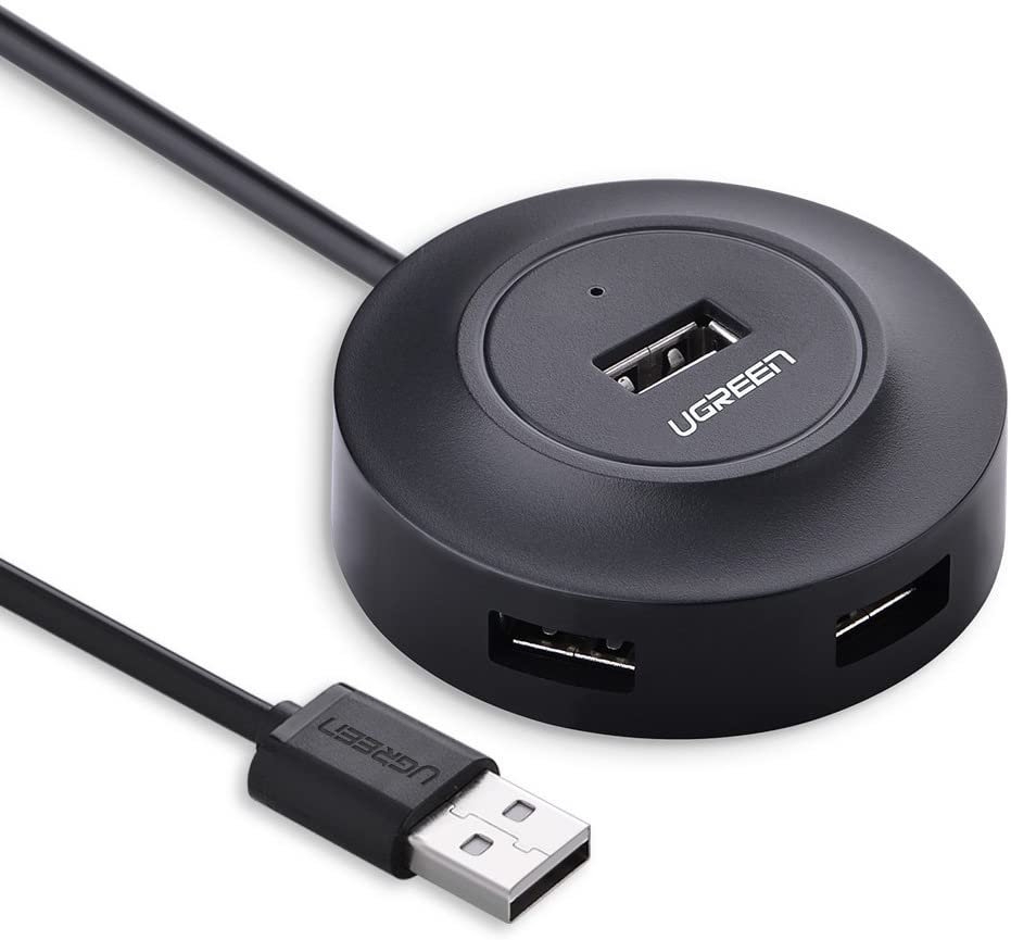 Hub mở rộng Ugreen USB chia 1 cổng USB 2.0 ra 4 cổng USB tốc độ cao CR106