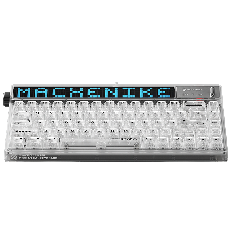 Bàn phím chính hãng Machenike KT68 Pro Tri-mode - Có núm xoay & Hot-swap | Customsize Ảnh Nền Theo Sở Thích