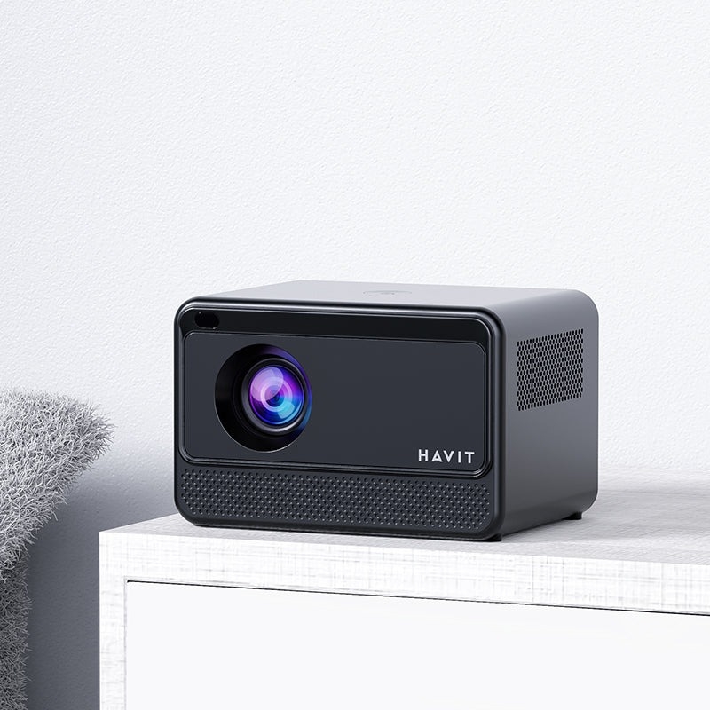 Máy chiếu mini HAVIT PJ211 PRO ánh sáng 5000 + 180 ANSI lumens độ phân giải 4K , screen size 32-150inch