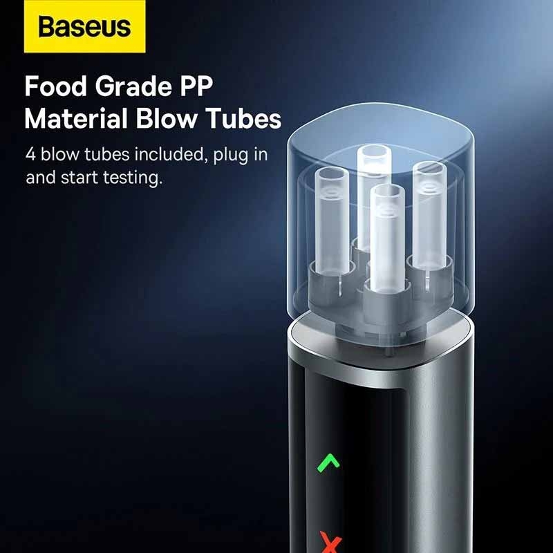 Máy đo nồng độ cồn tự động Baseus màn hình LED USB