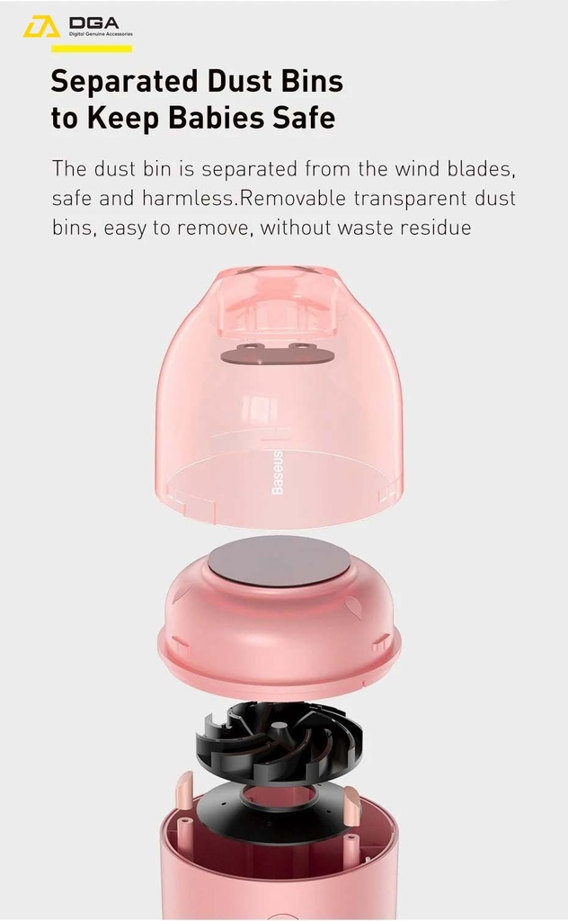 Máy hút bụi mini cầm tay Baseus C2 Desktop Capsule Vacuum Cleaner