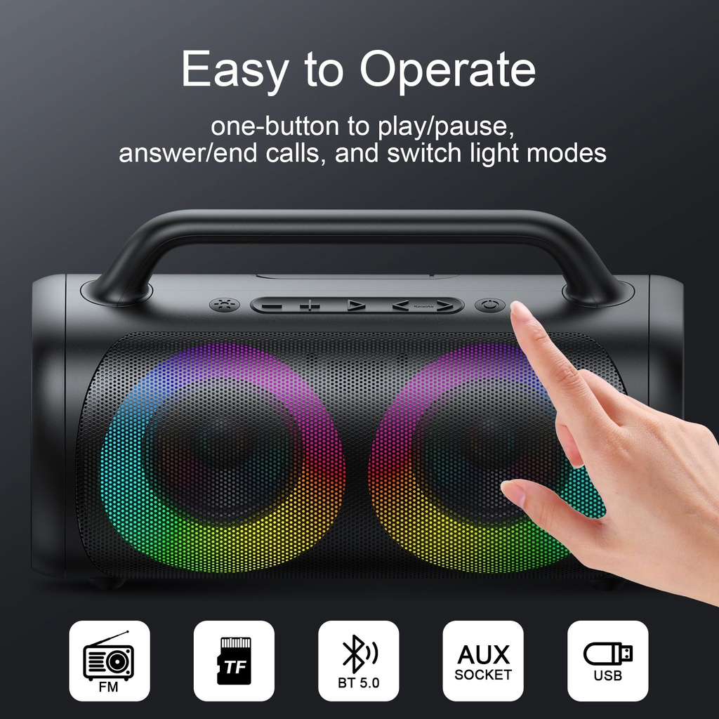 Joyroom JR-MW02 40W wireless speaker with RGB lights