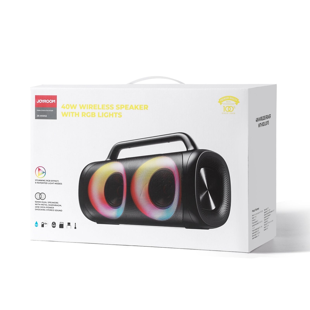 Joyroom JR-MW02 40W wireless speaker with RGB lights