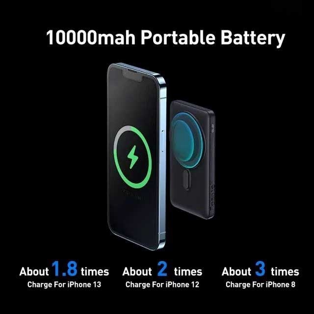 Sạc Dự Phòng Không Dây 10000mAh 20W Baseus Magnetic Bracket Wireless Fast Charge Power Bank