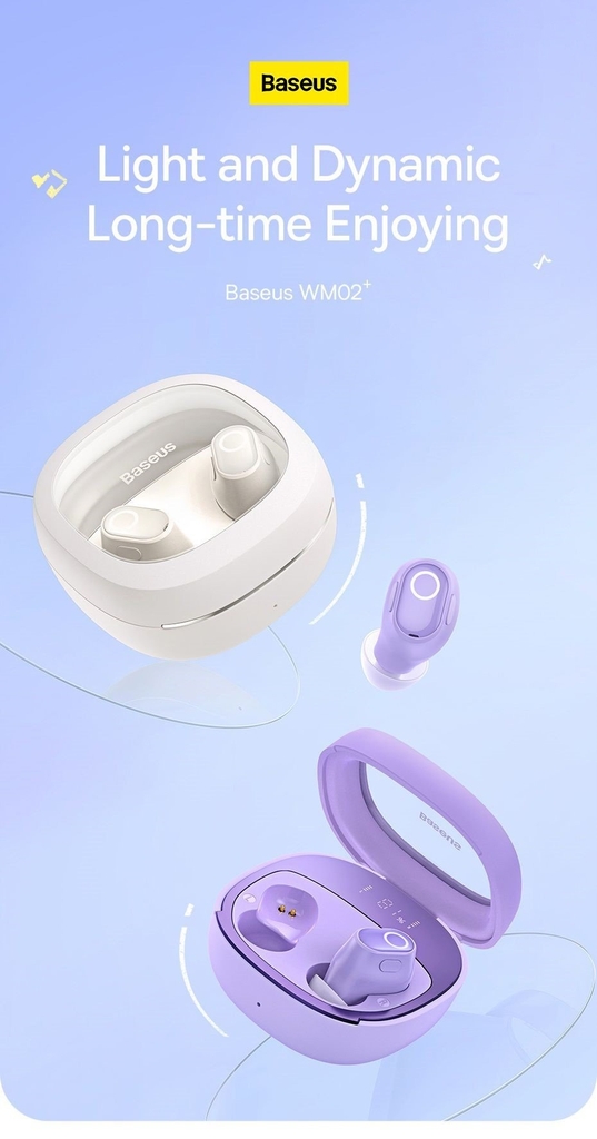 Tai Nghe Không Dây Baseus Bowie WM02 Plus True Wireless Earphones