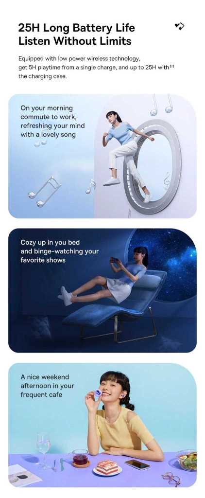 Tai Nghe Không Dây Bluetooth Baseus Bowie WM02 True Wireless Earphones