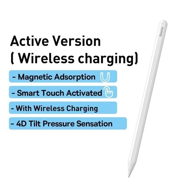 Bút Cảm Ứng Baseus Pencil 2 Smooth Writing Wireless Charging Stylus Dùng Cho iPad