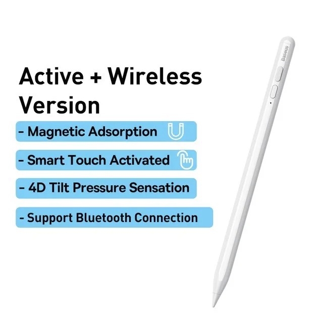 Bút Cảm Ứng Baseus Pencil 2 Smooth Writing Wireless Charging Stylus Dùng Cho iPad