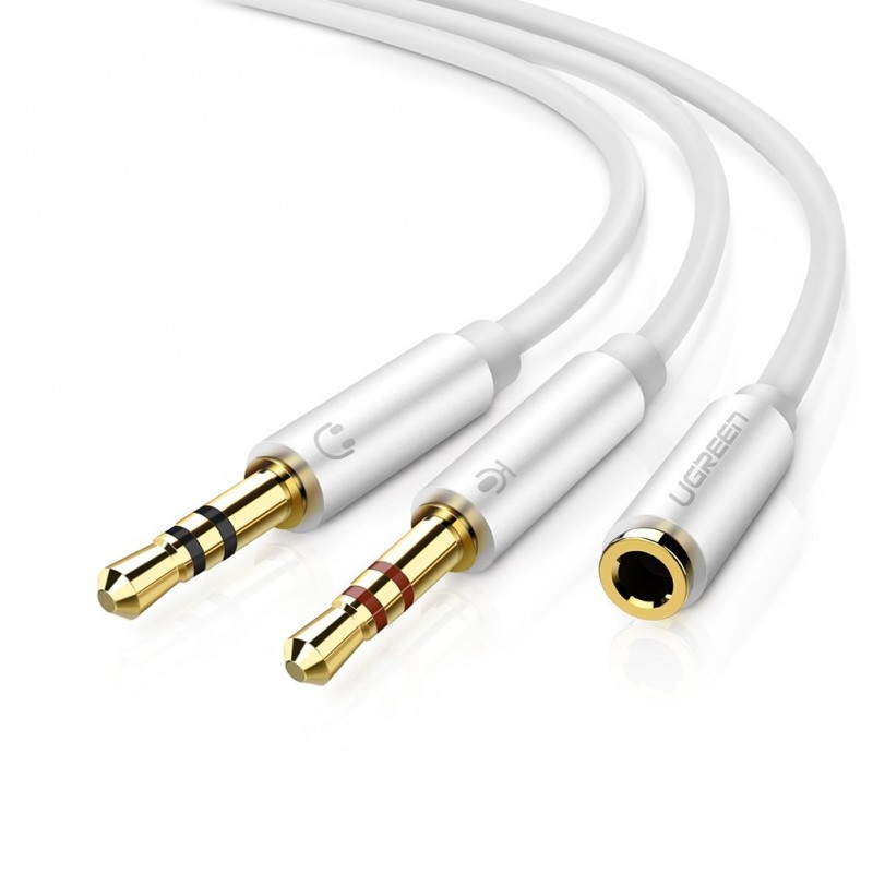 3.5MM Male to 2 Female Audio Cable ABS