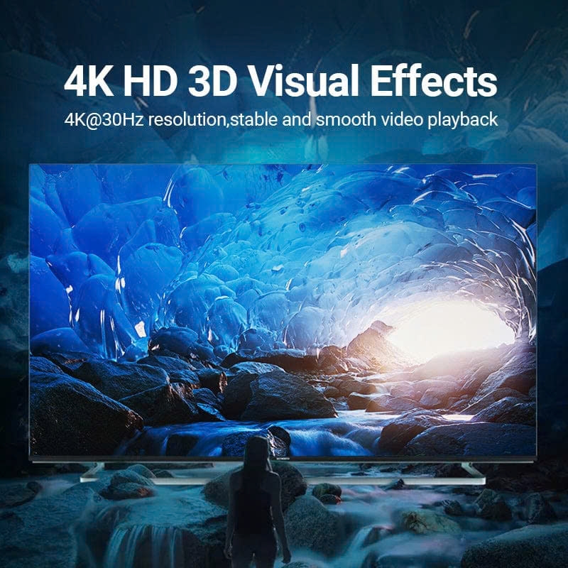 Bộ chuyển đổi Type C to HDMI Vention TDCBB (Round Cable)