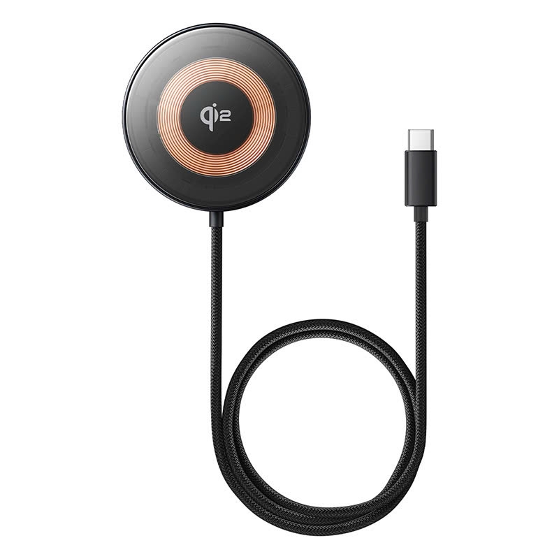 Đế Sạc Không Dây Baseus Simple Mini4 Magnetic Wireless Charger Qi2 15W (Magnetic Wireless Smart Charger Dùng Cho iPhone 12 13 14 15 Series Airpods 3 Android)