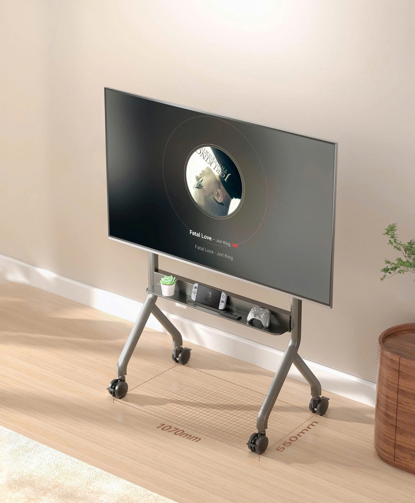 Giá treo tivi di động NB P150 75- 90 inch – Nâng hạ điện, có remote