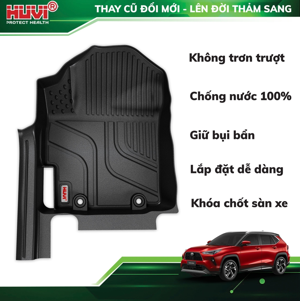 Thảm hút Toyota Yaris Cross 2024 (Bản Xăng) - Tràn viền bậc cửa