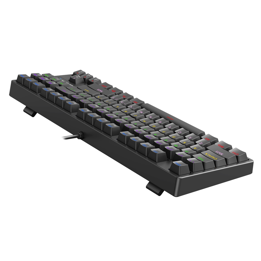 Bàn phím cơ gaming KENOO ESPORT EK87 - Màu đen - Brown switch