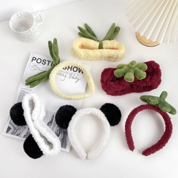 Băng đô cài tóc hình quả dâu tây - Phụ kiện thời trang