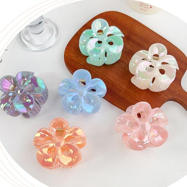Kẹp tóc bông hoa - 2 màu - 7.8cm