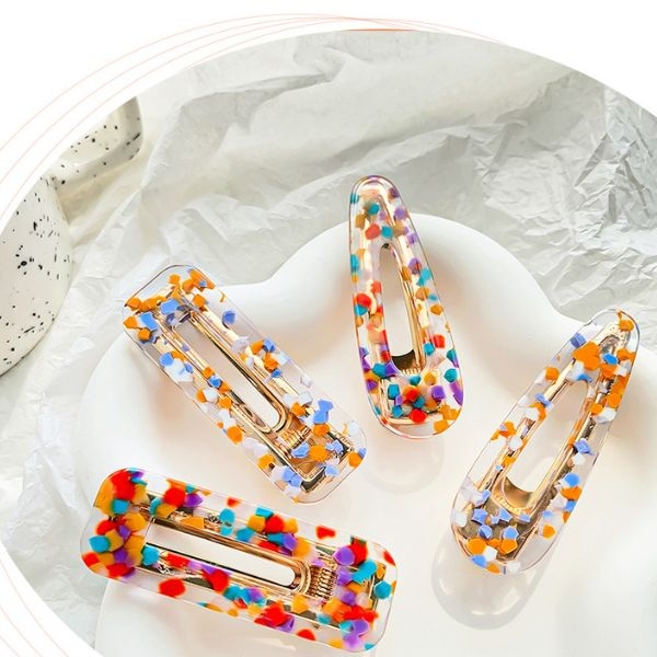 Kẹp tóc nhiều màu cho bạn nữ - Có 4 kiểu