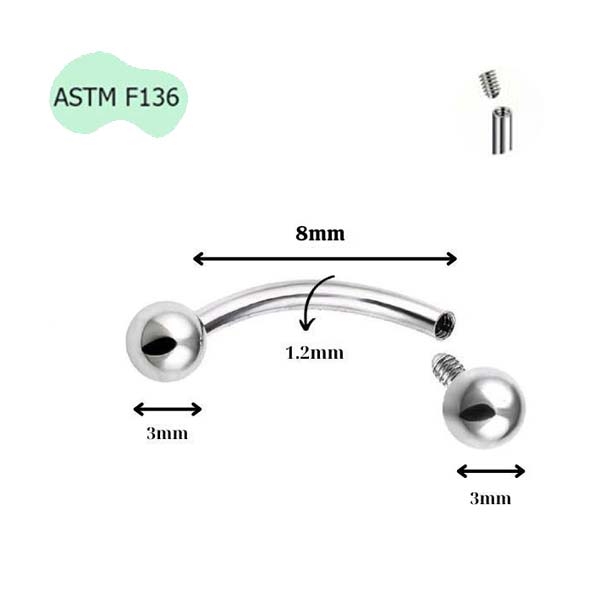 Khuyên đa năng Titan ren trong - Phù hợp nhiều vị trí