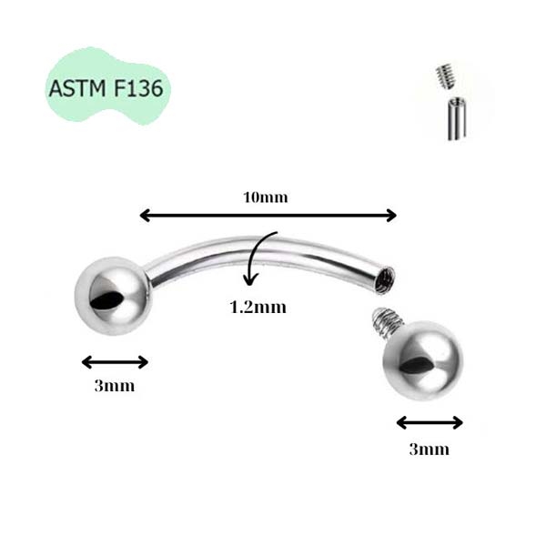 Khuyên đa năng Titan ren trong - Phù hợp nhiều vị trí