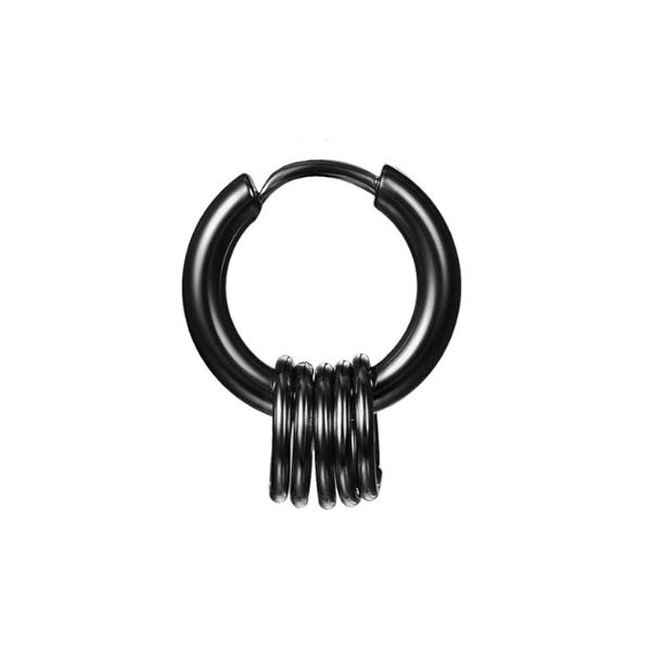 Khuyên tai tròn nam cuộn thép - Khuyên tai nam giá rẻ