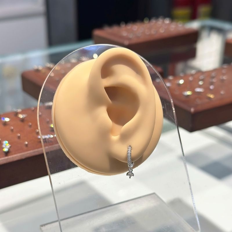 Hợp kim / Khuyên vòng thả rơi xinh xắn 8mm