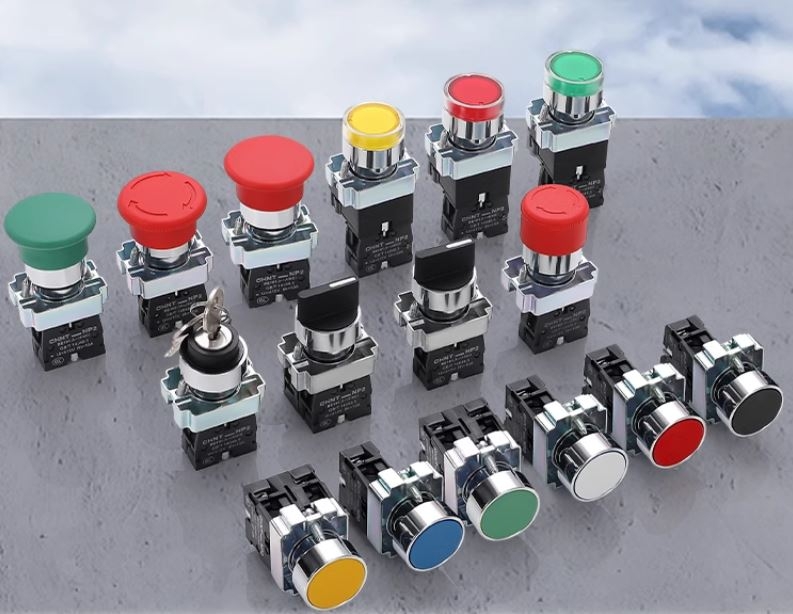 Nút nhấn nhả màu Vàng không đèn NP2 - BA51 chính hãng CHINT