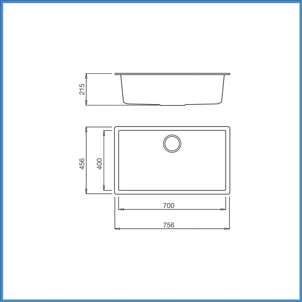 Chậu Rửa Chén Bằng Đá Malloca ZEN K-13073