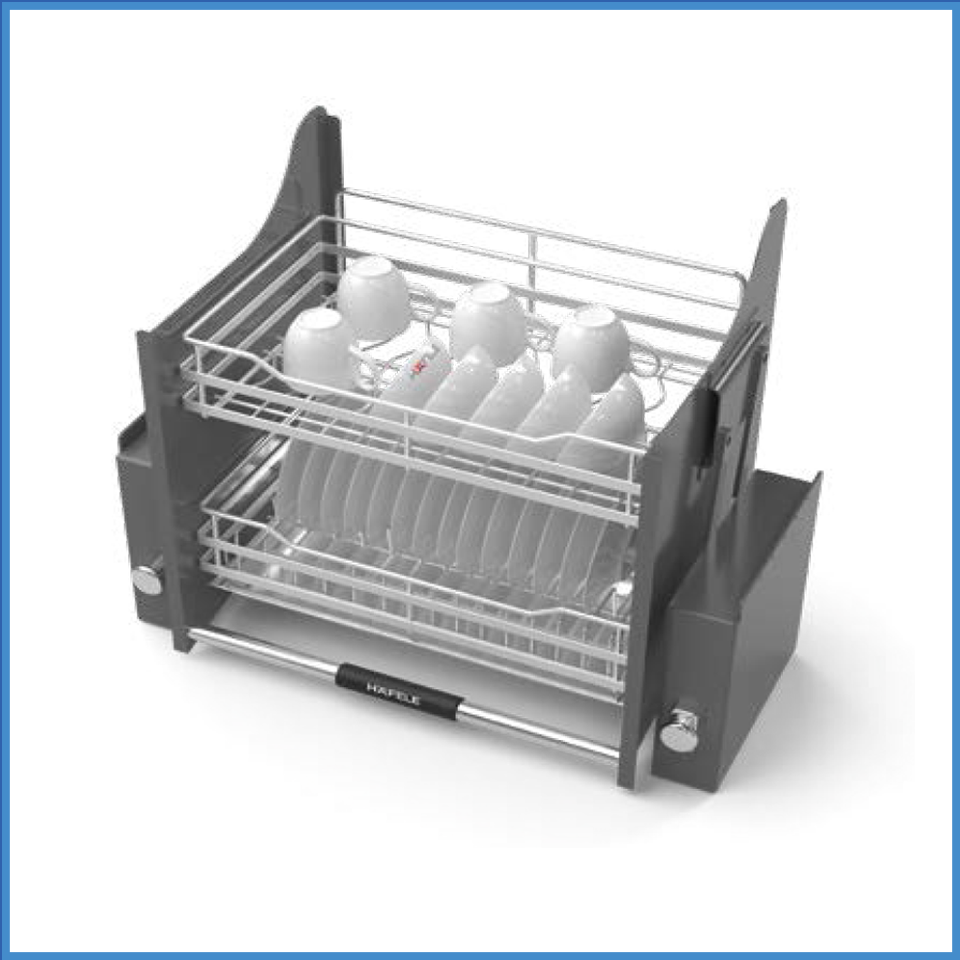 Giá Bát Đĩa Nâng Hạ Oria 600mm Hafele 504.76.704