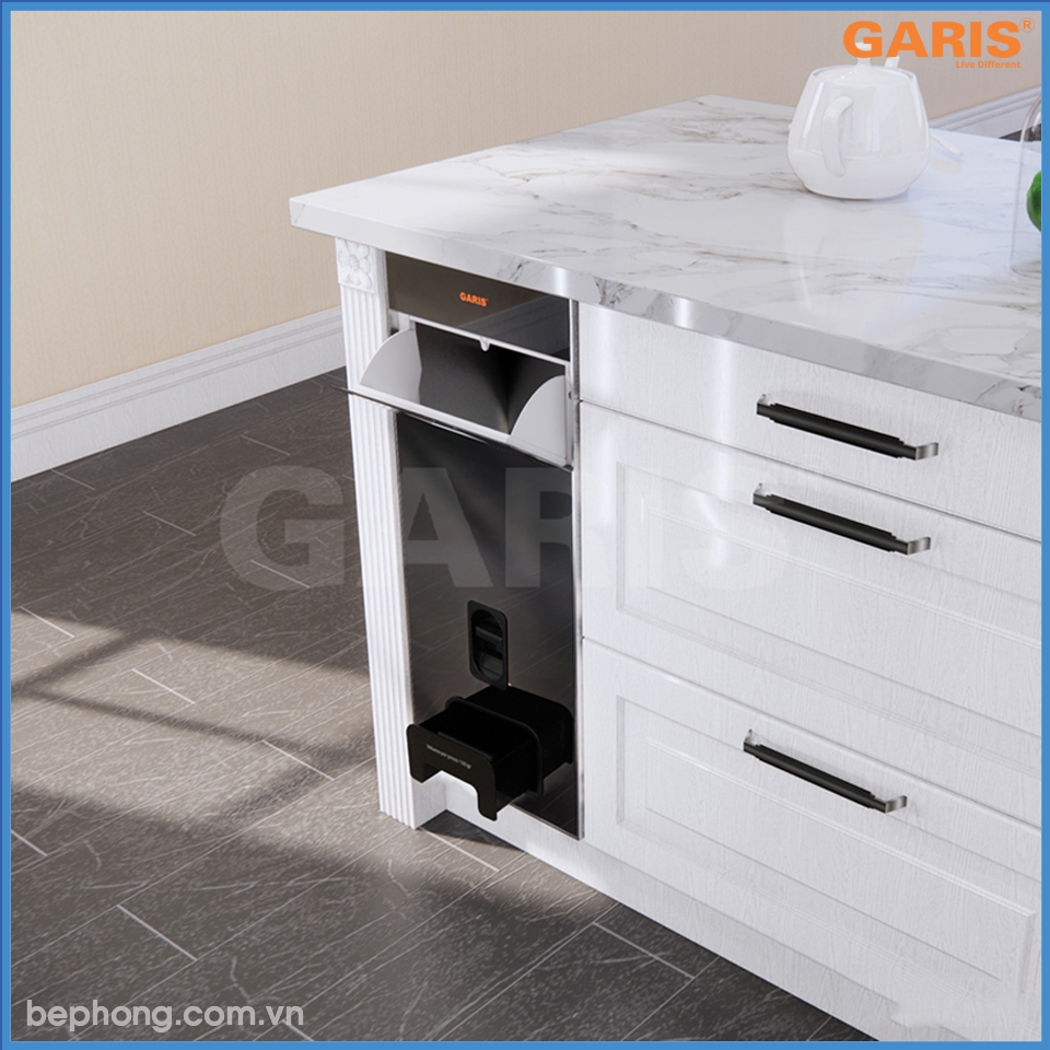 Thùng Gạo Mặt Kính Đen 250mm Garis GR06.25B
