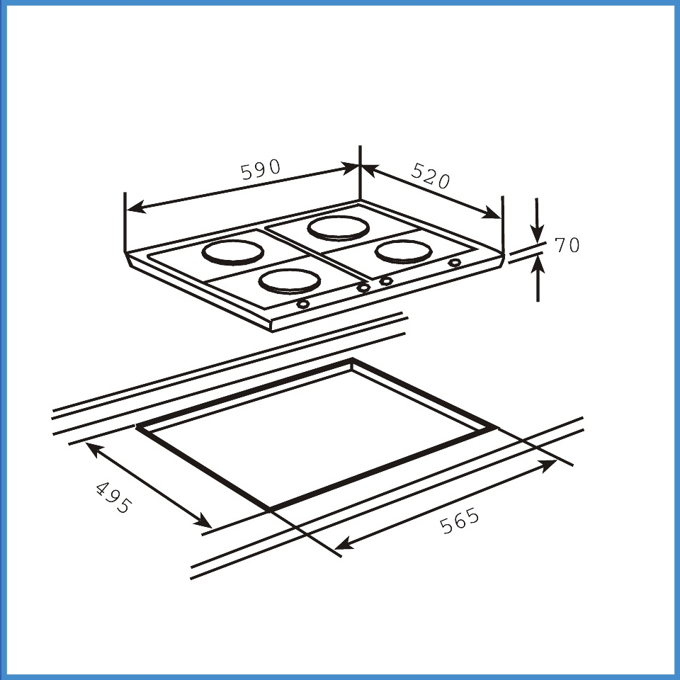 Bếp Gas Âm Teka EW 60 4G AI AL CI