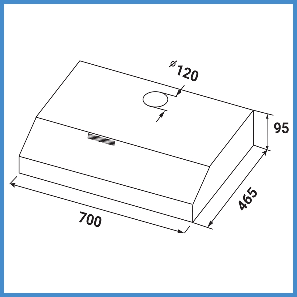 Máy Hút Mùi Cổ Điển Kaff KF-SL70KB