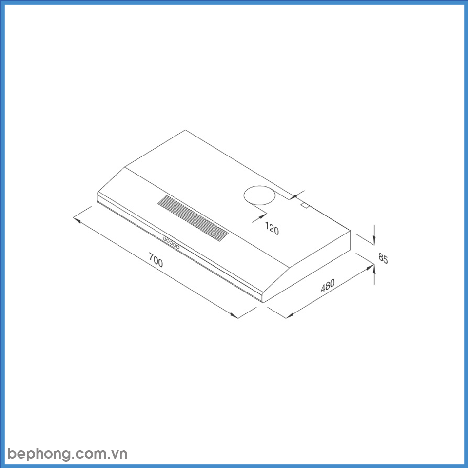 Máy Hút Mùi Cổ Điển Malloca H107B