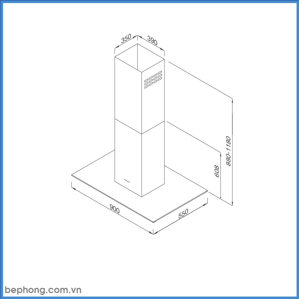 Máy Hút Mùi Đảo Malloca MC-9053 ISLA