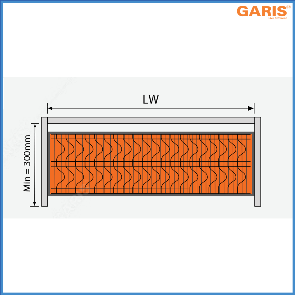 Giá Bát Đĩa Cố Định 800mm Garis GB07.80E