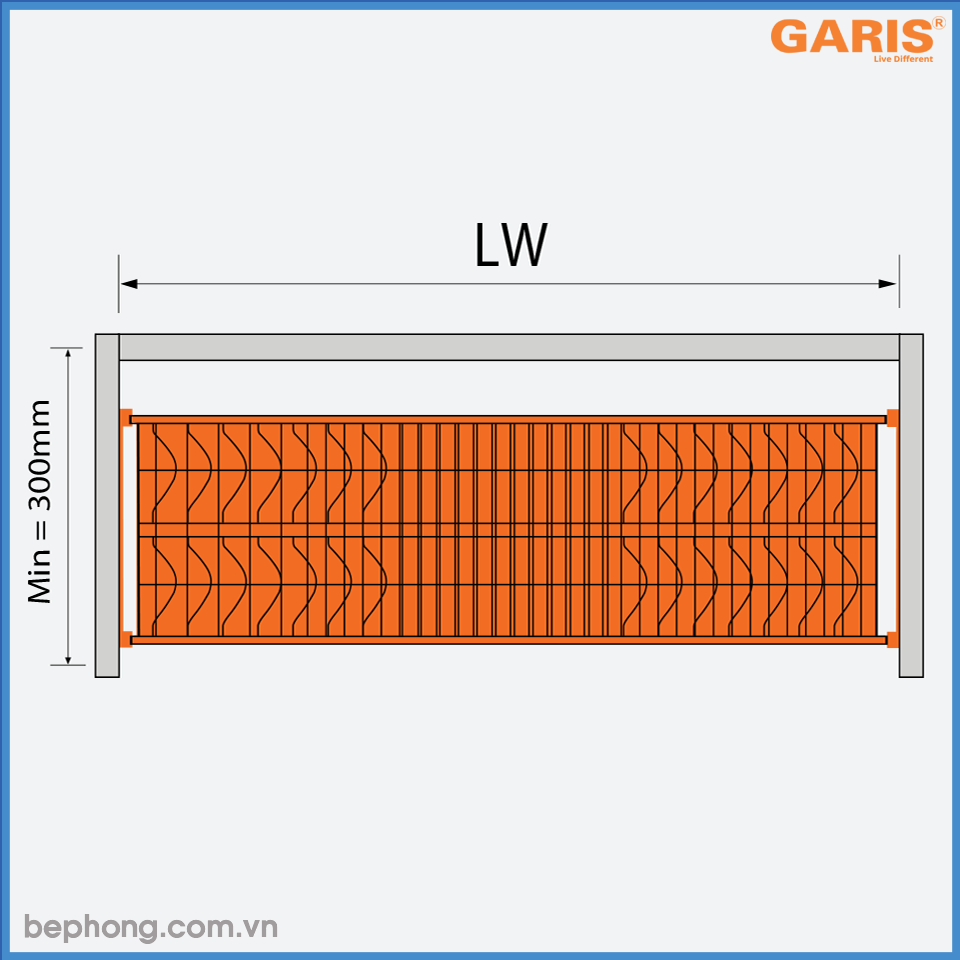 Giá Bát Đĩa Cố Định Garis MB04.80E