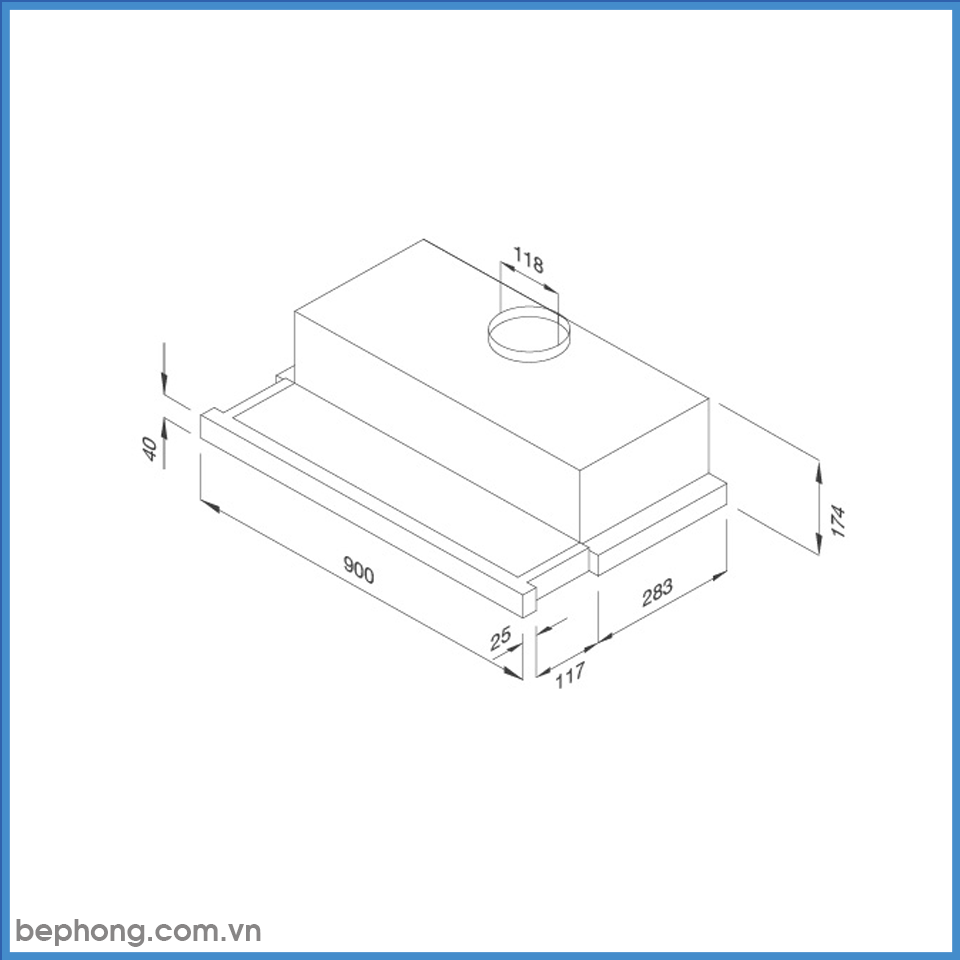 Máy Hút Mùi Âm Tủ Malloca K1509 TC