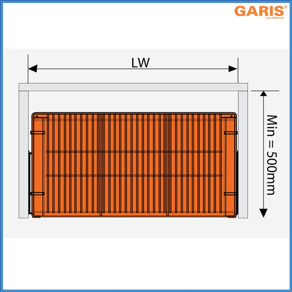 Giá Đựng Xoong Nồi 600mm Garis GP04.60C