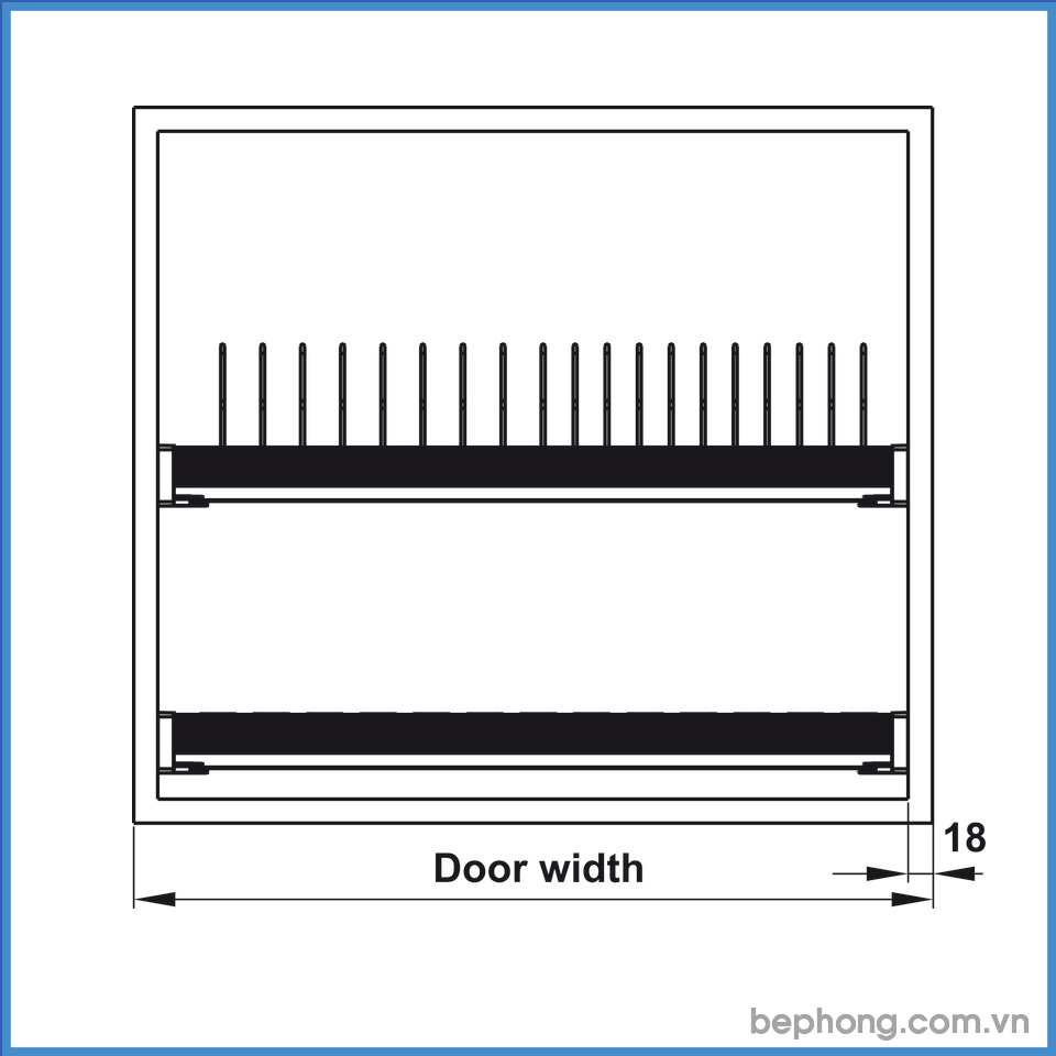 Giá Đựng Chén Bát Presto 800mm Hafele 544.40.013