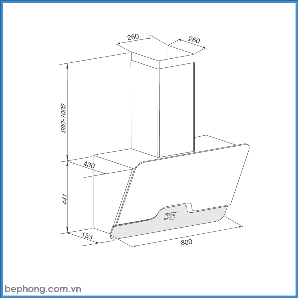 Máy Hút Mùi Áp Tường Malloca DRIVE F-152W