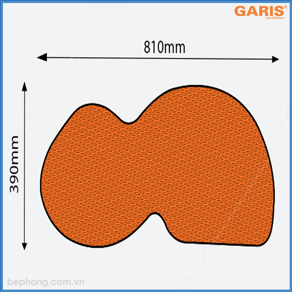 Mâm Xoay Tủ Bếp Hình Lá Garis GS03N.90L