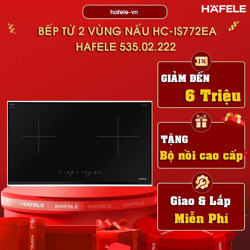 Bếp Từ Âm 2 Vùng Nấu HC-IS772EA Hafele 535.02.222