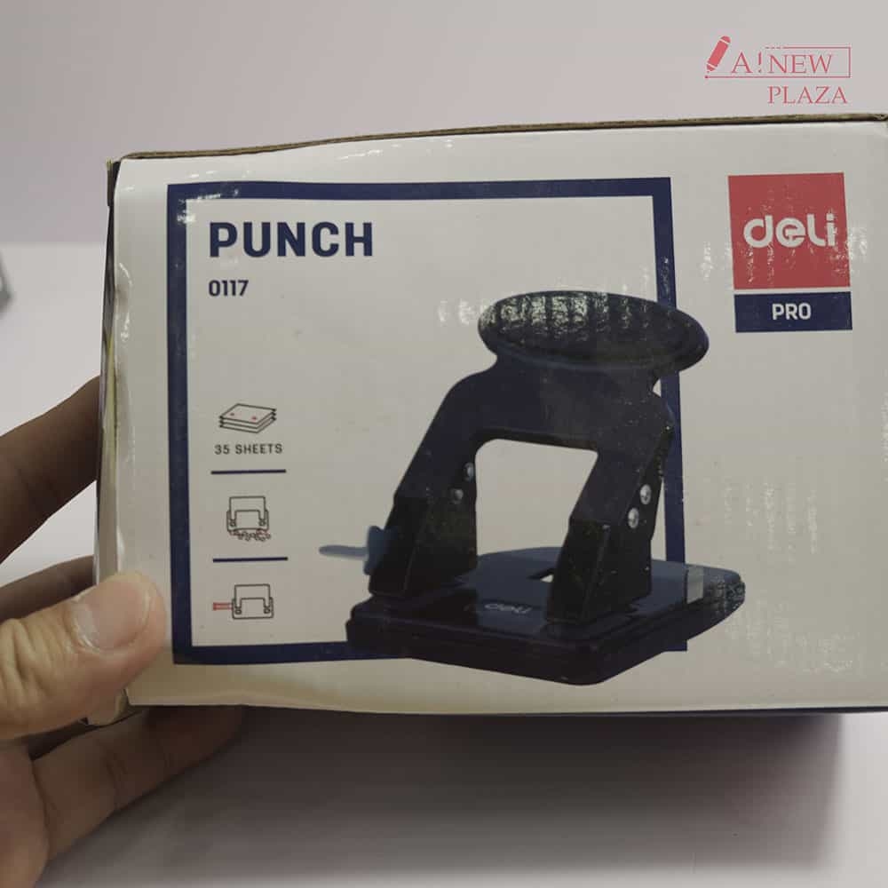 Máy đục 2 lỗ được 35 tờ giấy Deli 0117