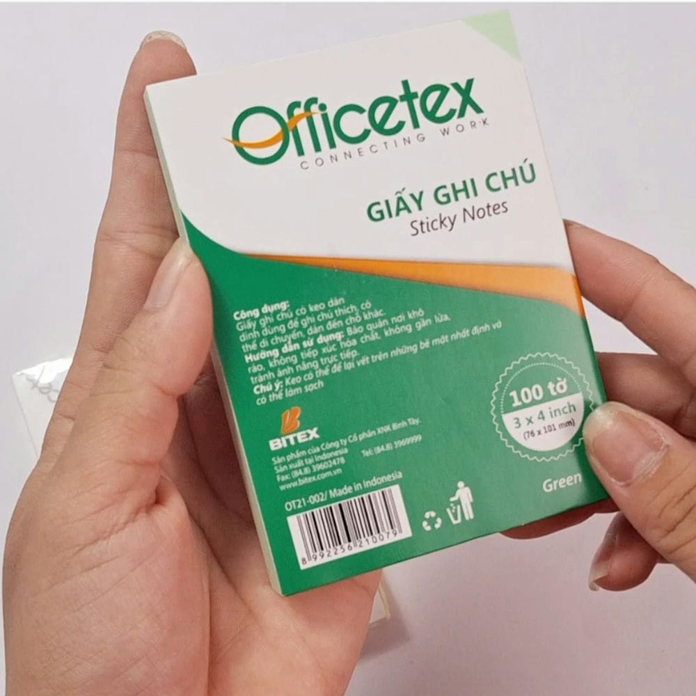 Giấy Note NHIỀU MÀU Officetex 3*4 Dành Cho Giới Văn Phòng OT21-002