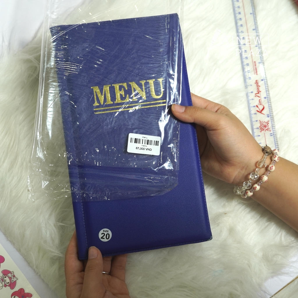 Menu Thực Đơn Bìa Da 40 Trang – Sự Lựa Chọn Hoàn Hảo Cho Không Gian Sang Trọng