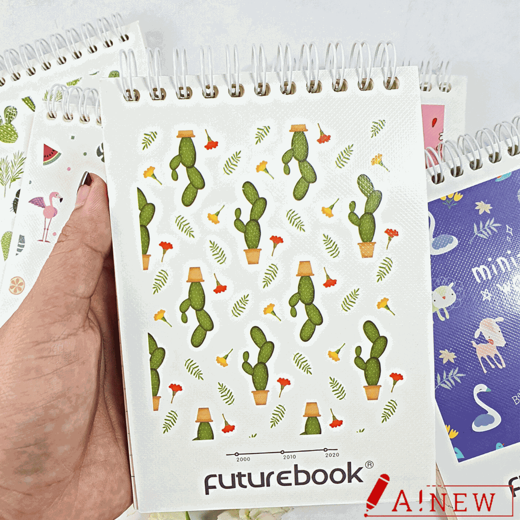 Sổ Lò Xo A6 - A6LX / Sổ lò xo Future Book / Sổ lò xo dọc A6 / Sổ lò xo dễ thương / 85 trang/ mã số 965671