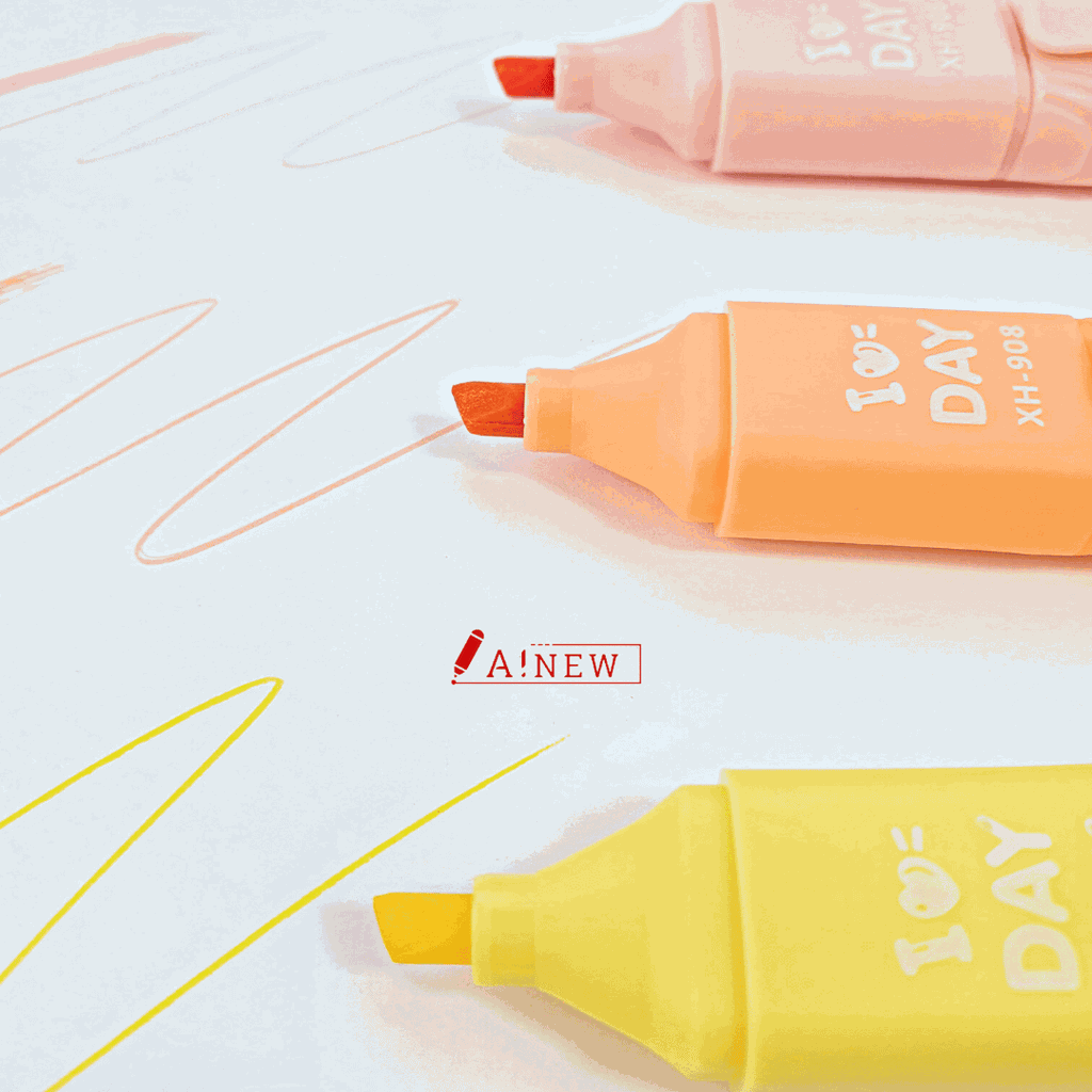 Bút dạ quang 6 màu hình bút lông mini / XH-908 / bút dạ quang / bút đánh dấu / Highlighter pen / mã số 420900